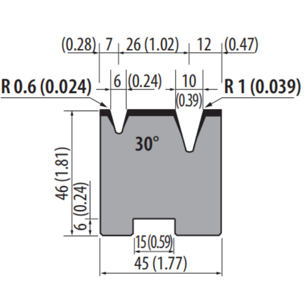 Стиль Amada H46 30° 2V